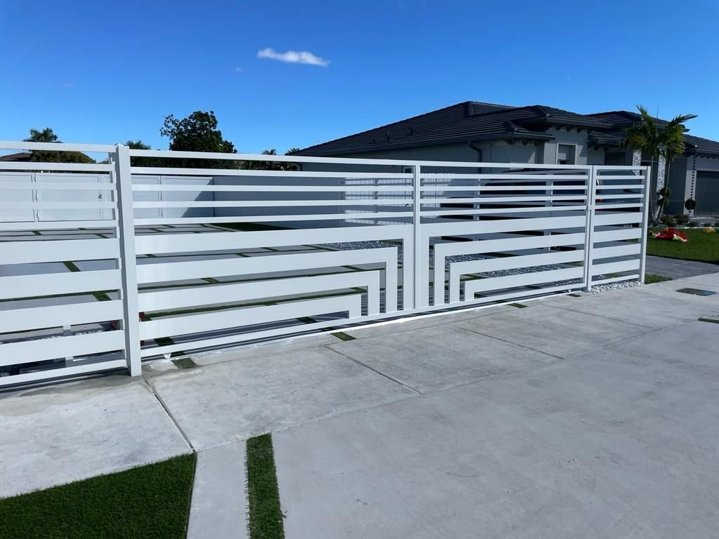 White Fence Metal White Metal Fence
