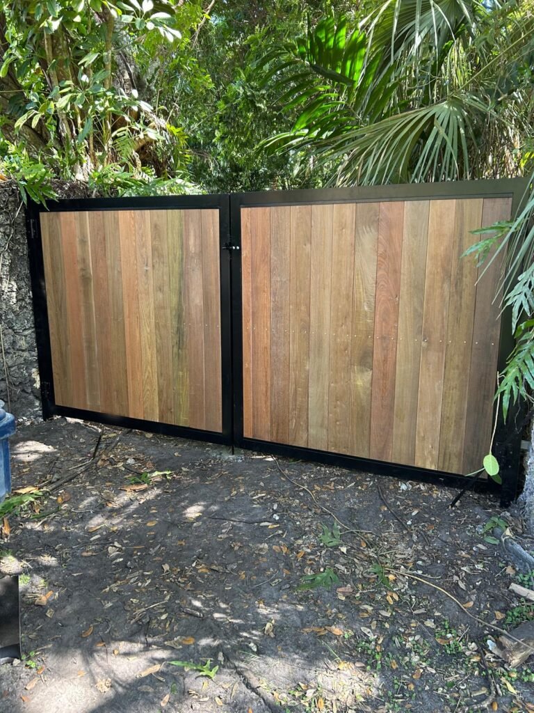 Wood Gate Wood Fence